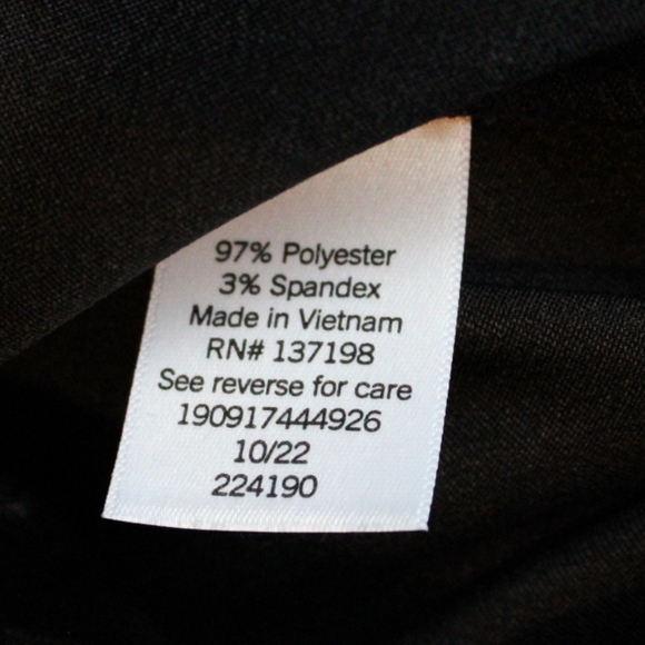 Womens Satin Tunic Shirt Black (L) - Picture 9 of 9